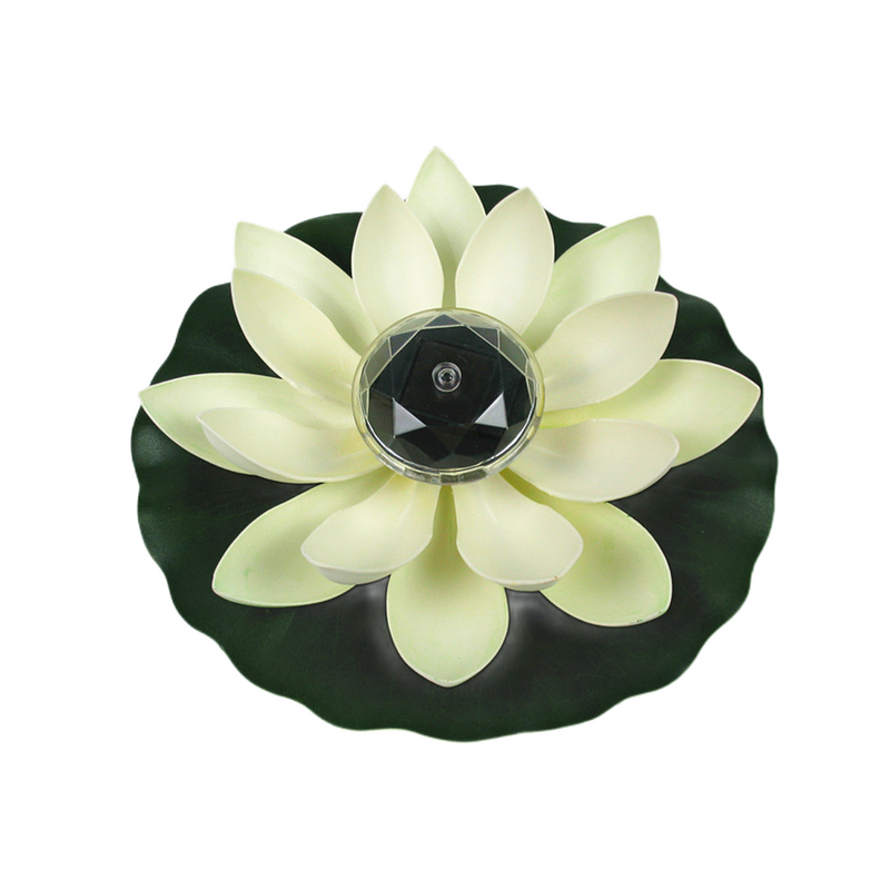 Bulk Solar Power Energy Floating Lotus Flower LED Light Water Hyacinth Pond Plants Wholesale