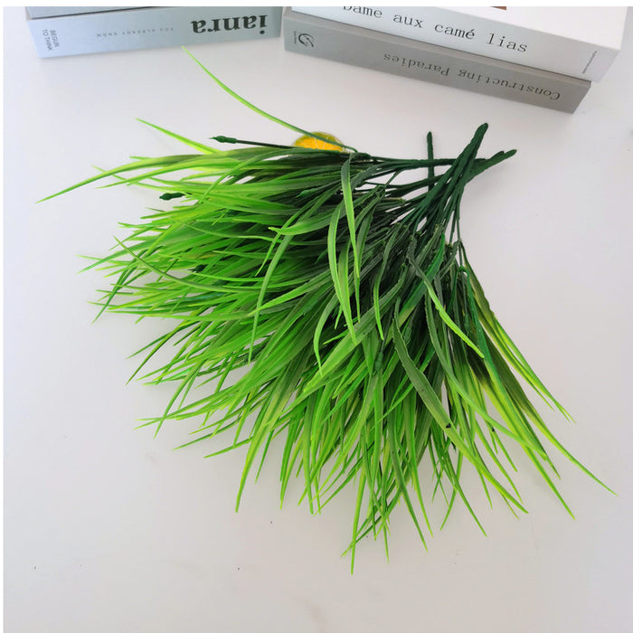Bulk 15.7" Wide Green Plastic Grass Artificial Plants Bush for Outdoors Wholesale