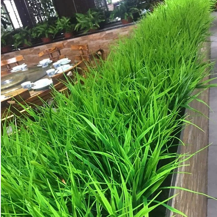 Bulk 15.7" Wide Green Plastic Grass Artificial Plants Bush for Outdoors Wholesale