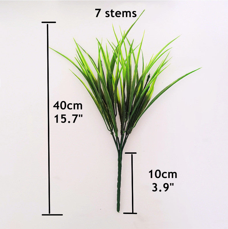 Bulk 15.7" UV Resistant Grass Artificial Plants Greenery Bush for Outdoors Wholesale