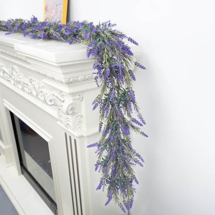 Bulk 6FT Wisteria Lavender Garland Faux Spring Flowers Garland Wholesale