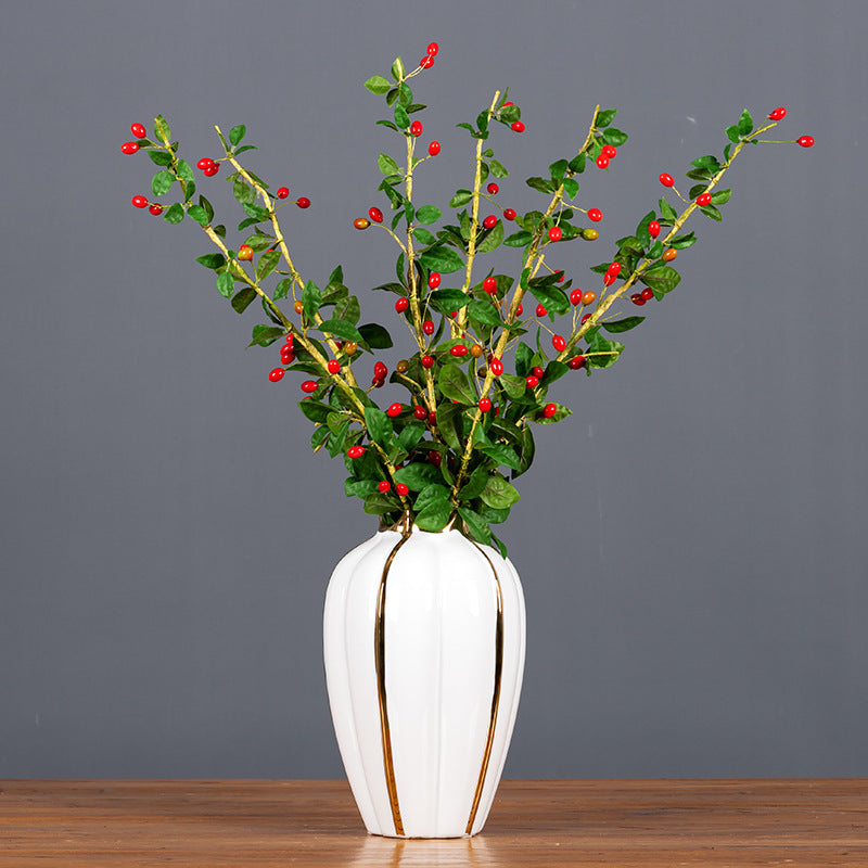 Bulk 27" Wolfberry Goji Stems Artificial Fruits Branches Wholesale