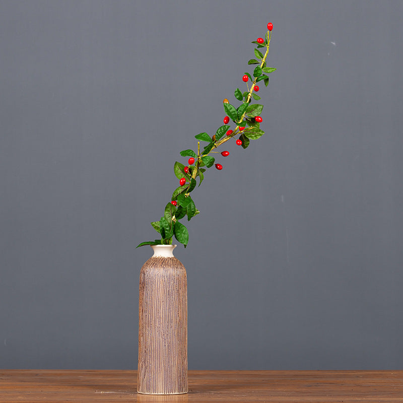 Bulk 27" Wolfberry Goji Stems Artificial Fruits Branches Wholesale