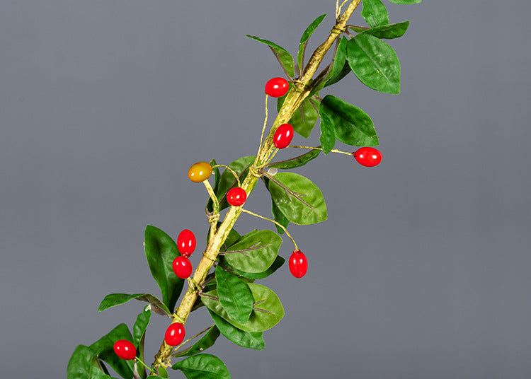 Bulk 27" Wolfberry Goji Stems Artificial Fruits Branches Wholesale