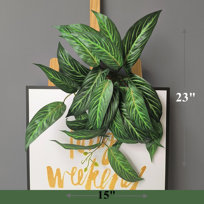 Plantes suspendues artificielles en forme de buisson d'hosta réalistes en vrac Plantes suspendues Monstera artificielles en gros