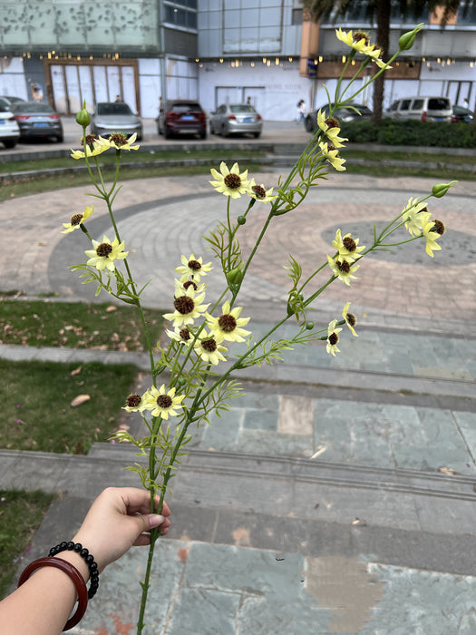 Bulk 10pcs 34" September Birth Flower Aster Spray Branches Bouquet Long Stems Artificial Silk Flowers Wholesale