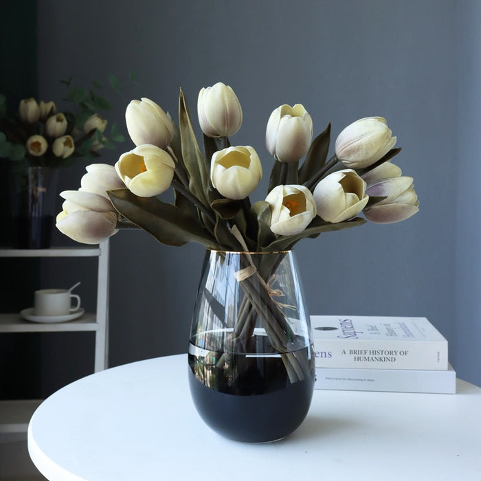 Exclusivo Ramo de Tulipanes Advanced Grey Morandi Colors Real Touch Flowers 