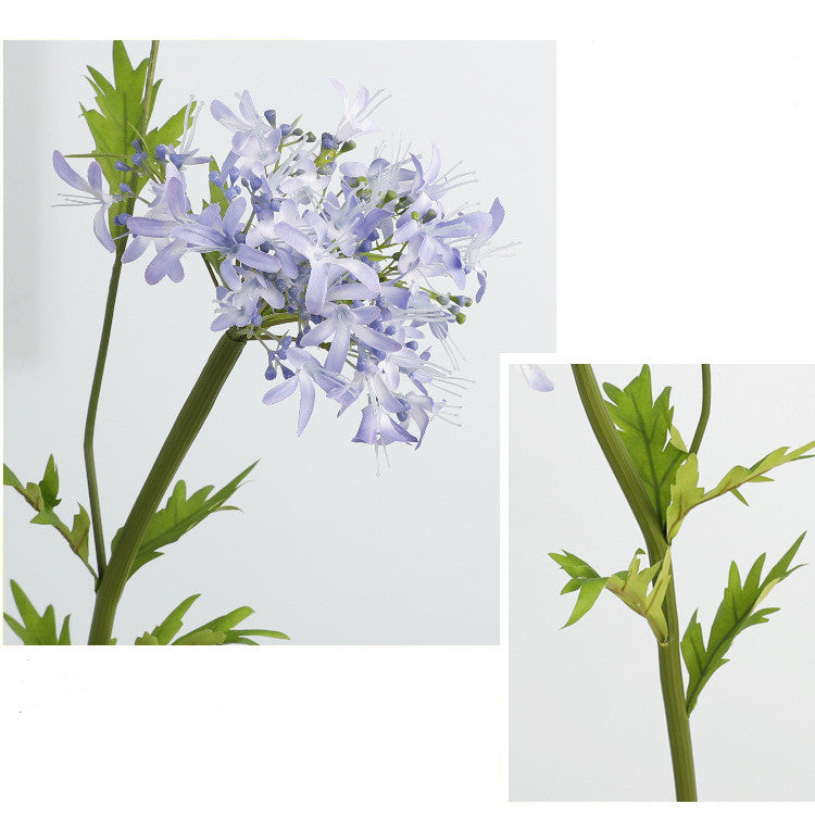 Bulk 29" Agapanthus Stems Real Touch African Agapanthus Flower Arrangement Wholesale