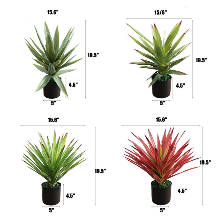 Bulk 19.6 inches Tall Agave Potted Plant Faux Plant Landscaping Plants Wholesale