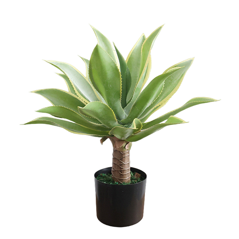faux potted agave plant Bulk 19.6 inches Tall Agave Potted Plant Faux Plant Landscaping Plants — Artificialmerch