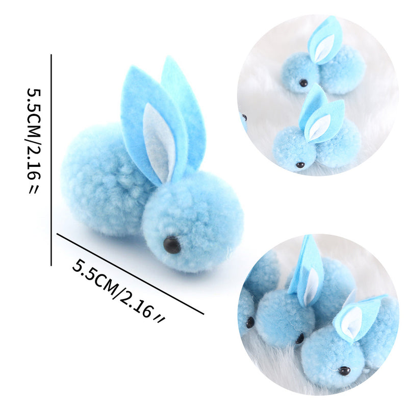Bulk 10pcs Artificial Rabbits Holiday Ornaments for Easter Decorations Wholesale
