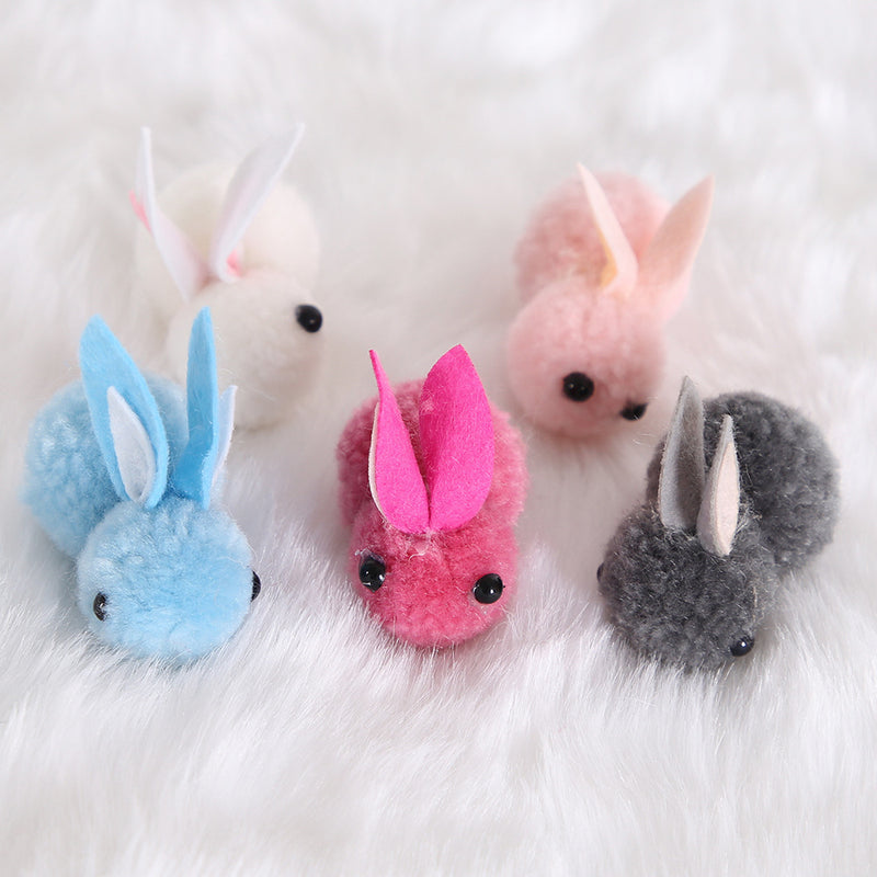 Bulk 10pcs Artificial Rabbits Holiday Ornaments for Easter Decorations Wholesale