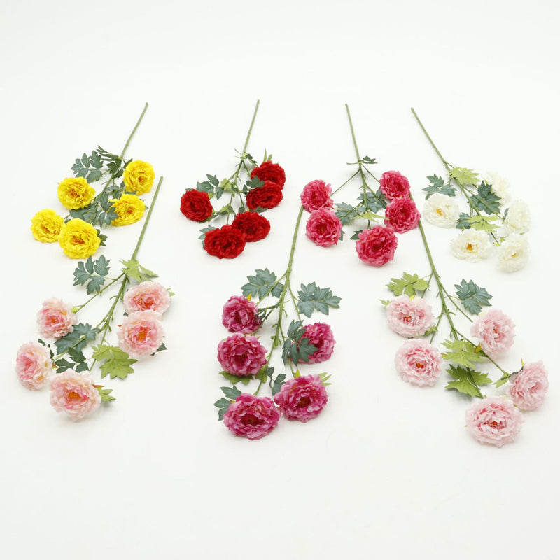 Bulk Extra Tall 50” Large Artificial Peony Flowers - Silk Faux Peonies for Home Decoration, Wedding, Living Room & Table Centerpieces Wholesale