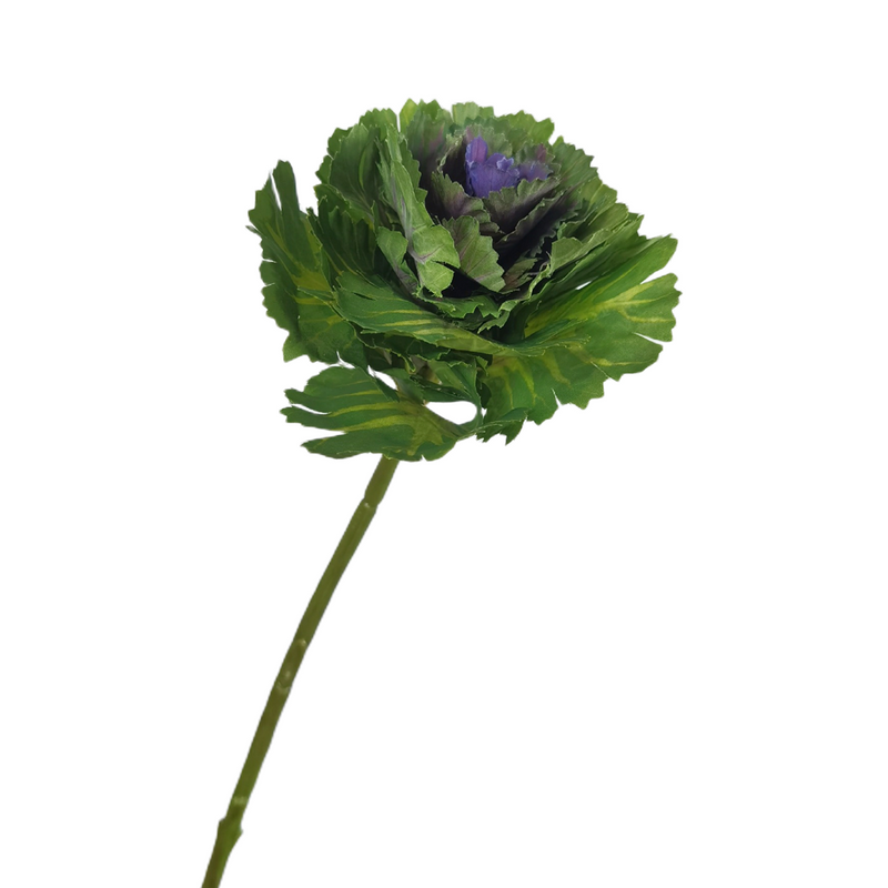 Tiges de fleurs artificielles en gros de chou rose 