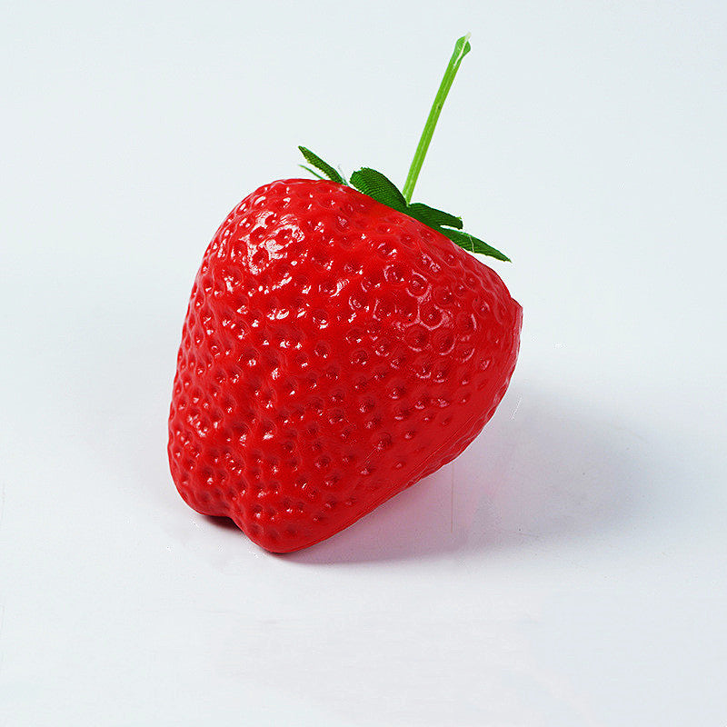 Bulk Artificial Strawberries Lifelike Plastic Fake Fruit Decoration for Home Kitchen Party Photography Props Wholesale
