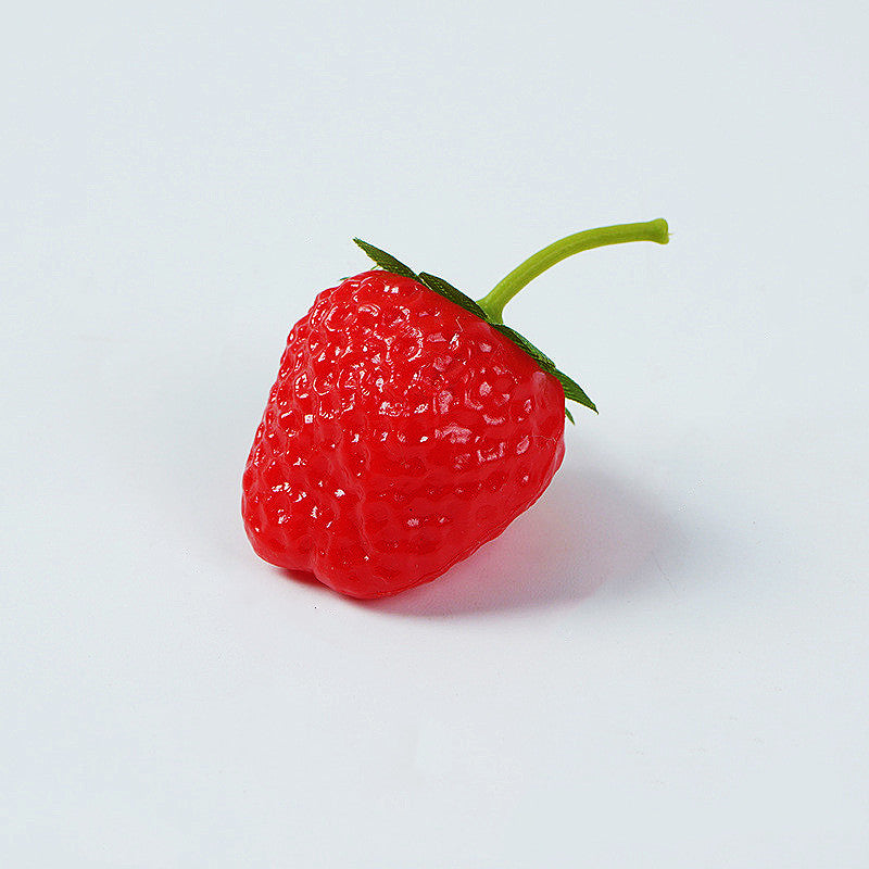 Bulk Artificial Strawberries Lifelike Plastic Fake Fruit Decoration for Home Kitchen Party Photography Props Wholesale