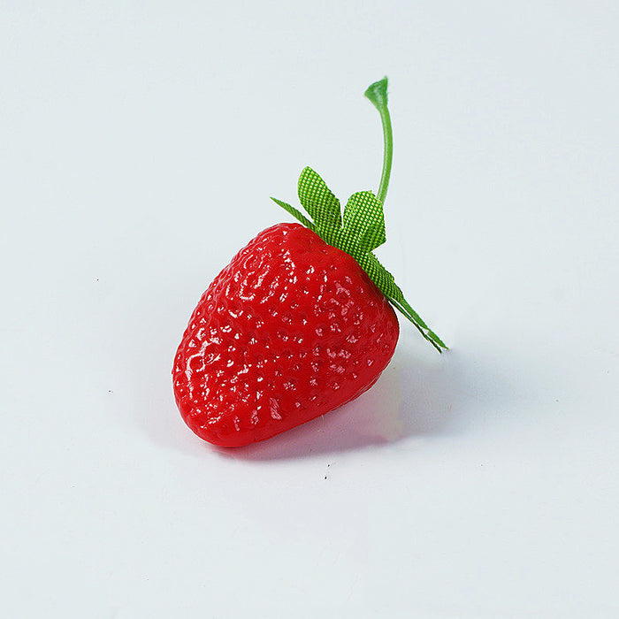 Bulk Artificial Strawberries Lifelike Plastic Fake Fruit Decoration for Home Kitchen Party Photography Props Wholesale