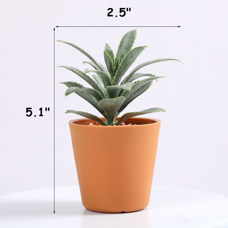 wholesale artificial succulents Bulk 3Pcs Artificial Succulent Plants Mini Potted Succulents in Vase D — Artificialmerch