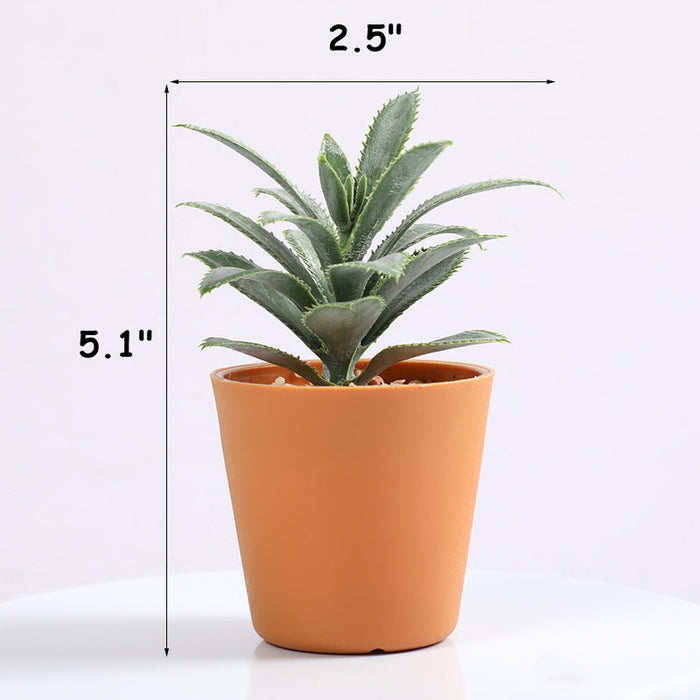 Bulk 3Pcs Artificial Succulent Plants Mini Potted Succulents in Vase Decor for Office Home Wholesale