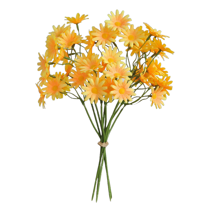 Bulk 10.6" Daisy Stems Lifelike Silk Floral Arrangements for Weddings Crafts DIY Wholesale