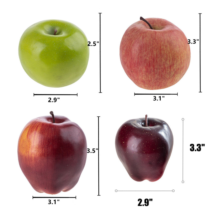 Fruta artificial a granel Manzana Decoración realista Fruta al por mayor 