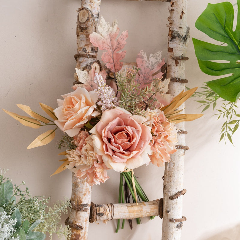 Bouquet de fleurs artificielles en vrac en liquidation, arrangements floraux en soie pour centres de table de mariage, vente en gros 