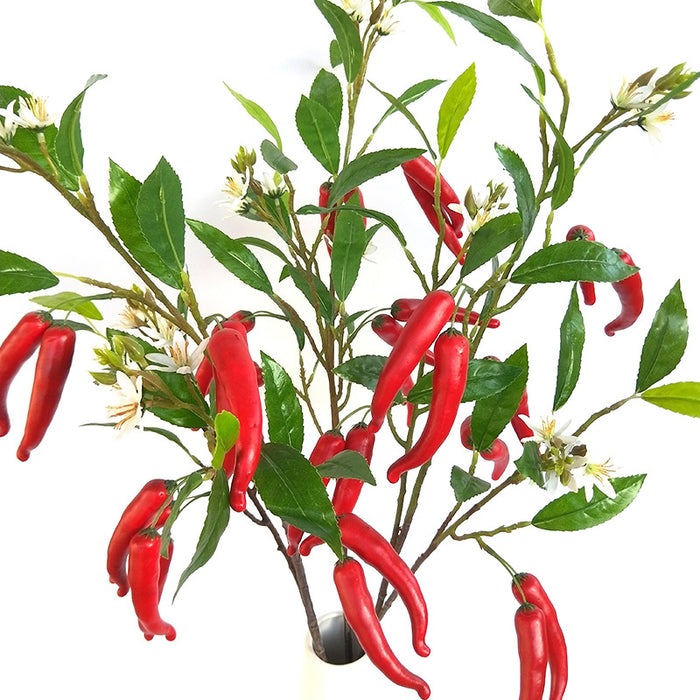 Bulk 43 inches Tall Extra Long Pepper Spray Stems With Flowers and Leaves for Tall Vase Christmas Decoration Wholesale