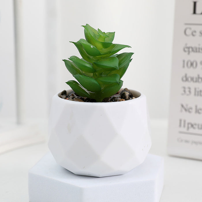 Bulk 20 Styles 5" Artificial Succulent Plants in Pots for Bathroom Home Table Decor Wholesale