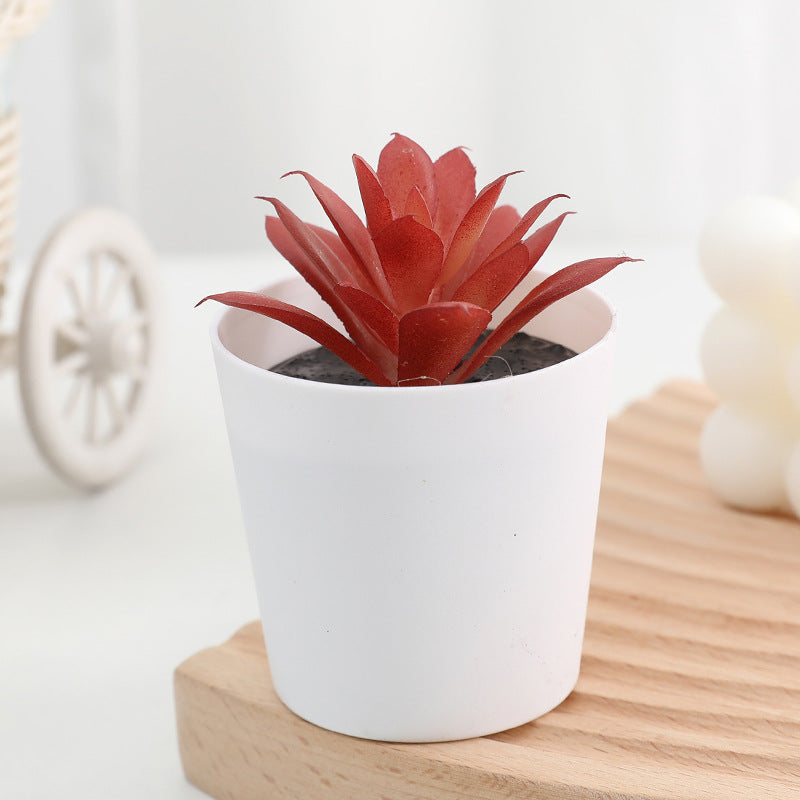 Bulk 20 Styles 5" Artificial Succulent Potted Plants for Bathroom Home Table Decor Wholesale