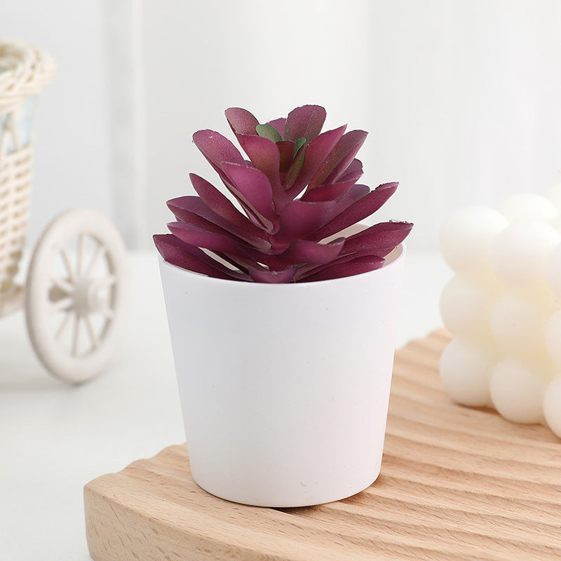 Bulk 20 Styles 5" Artificial Succulent Potted Plants for Bathroom Home Table Decor Wholesale