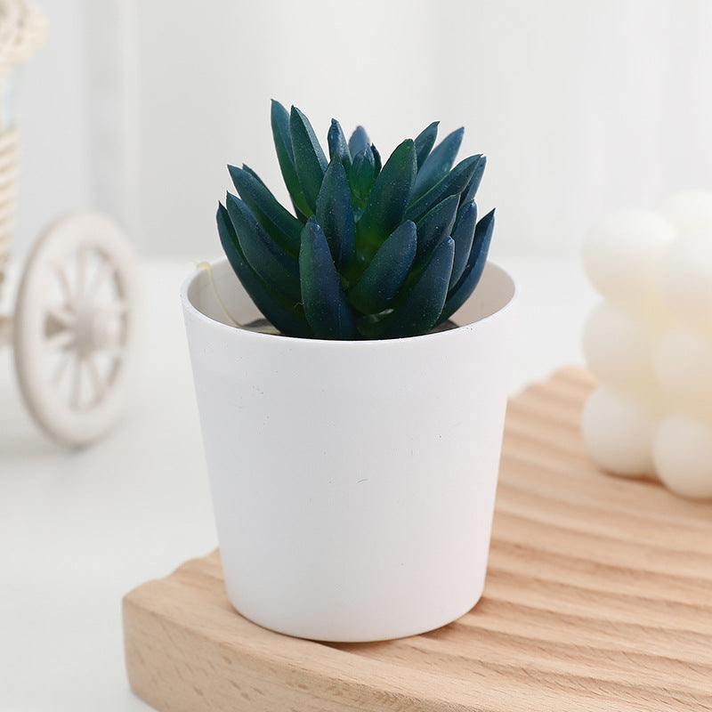 bathroom succulent decor Bulk 20 Styles 5" Artificial Succulent Potted Plants for Bathroom Home — Artificialmerch