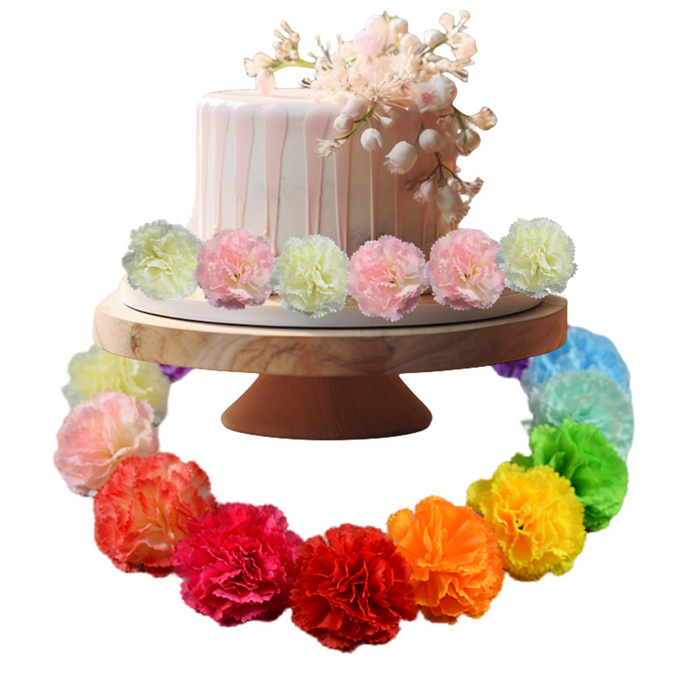 Bulk Carnations Heads Artificial Flowers for Cake Decoration DIY Wholesale