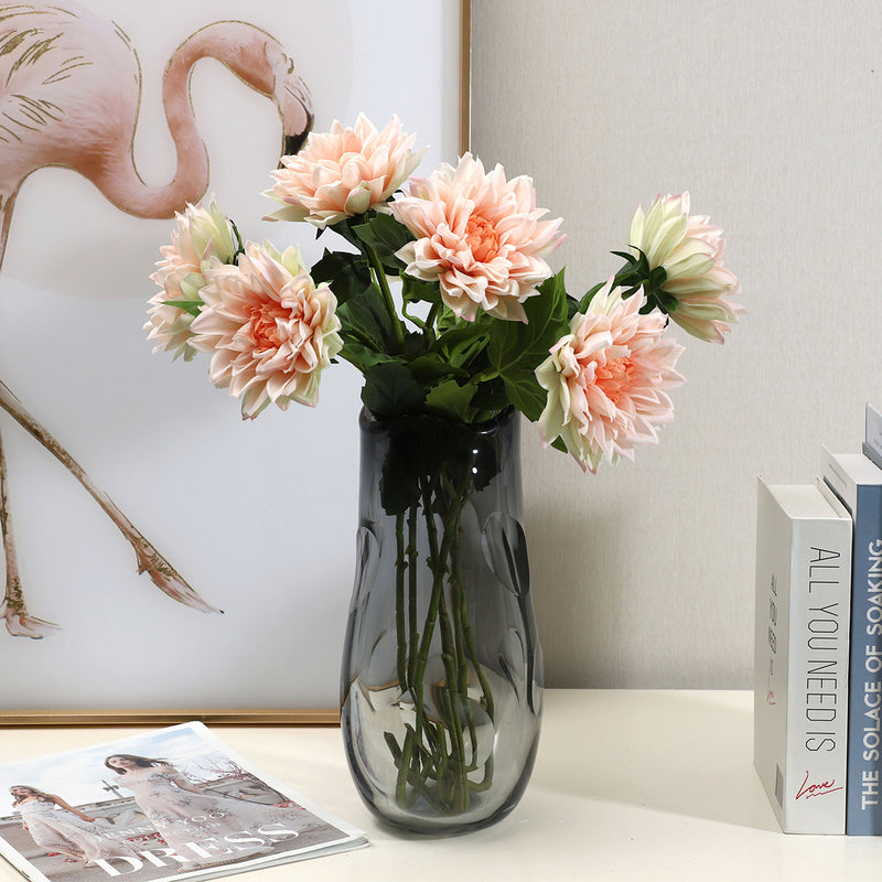 Bulk Lifelike Dahlia Artificial Flowers Stems Real Touch Wholesale