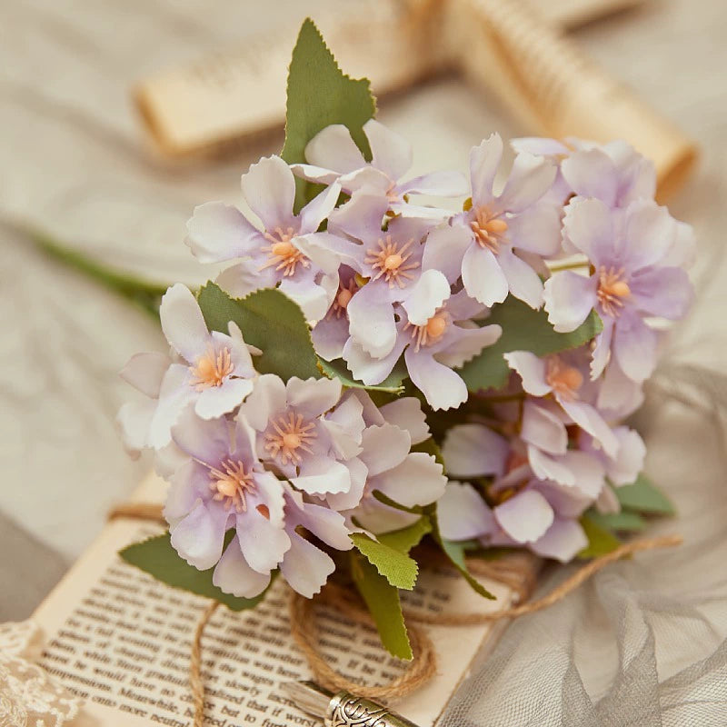 10.6 Inch Artificial Daisy Flowers - Realistic Fake Daisies for Home Decor, Vase Arrangements