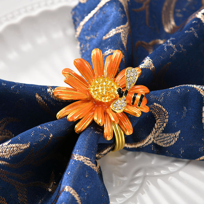 Lot de 12 ronds de serviette en fausses marguerites en vrac, fournitures de fête hawaïenne Luau, cadeaux en gros