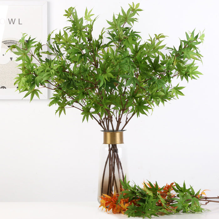 Bulk 35" Long Maple Stems Branches Spray Plants Artificial Fall Wedding Plants Flowers 2023 Wholesale