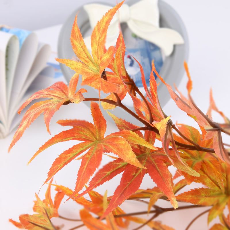 Bulk 35" Long Maple Stems Branches Spray Plants Artificial Fall Wedding Plants Flowers 2023 Wholesale