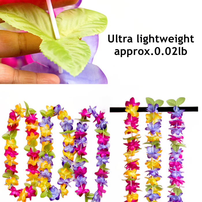 Bulk 3Pcs Artificial Flower Leis Silk Leis Wholesale