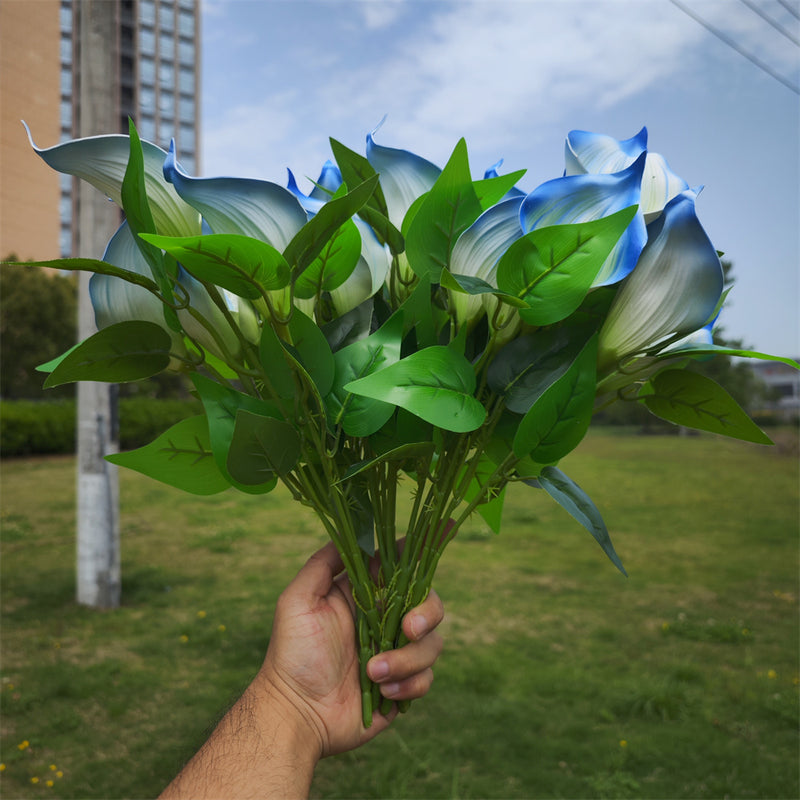 Plantes de lys calla exclusives en vrac de 16 pouces Fleurs résistantes aux UV pour l'extérieur Vente en gros 