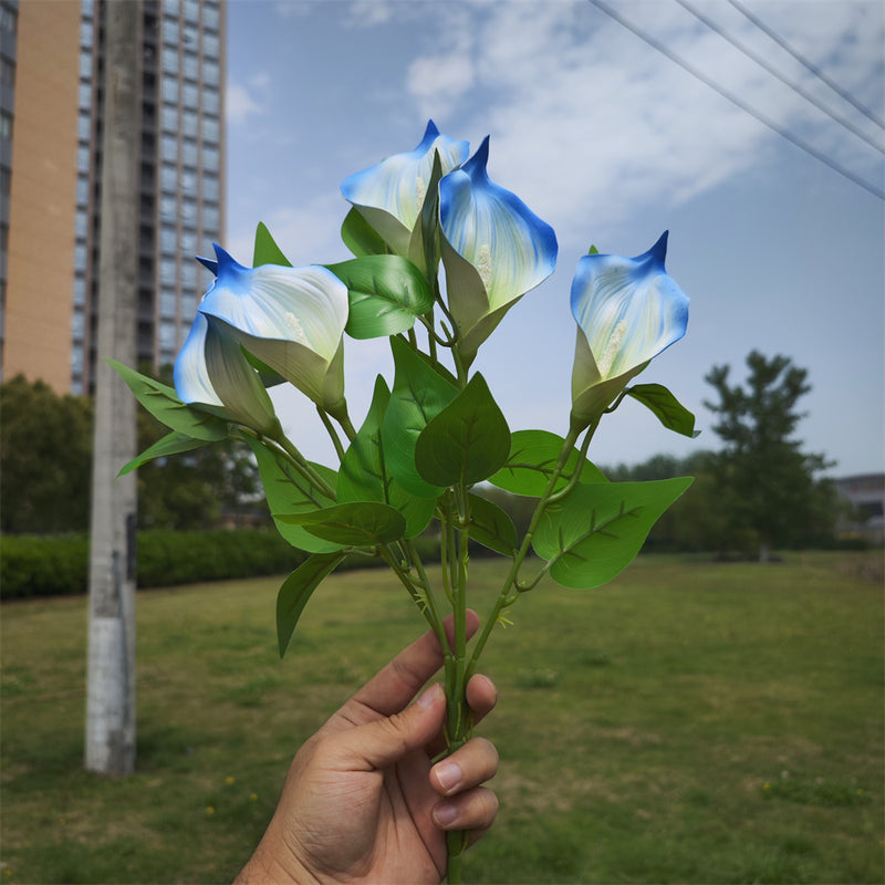 Plantes de lys calla exclusives en vrac de 16 pouces Fleurs résistantes aux UV pour l'extérieur Vente en gros 
