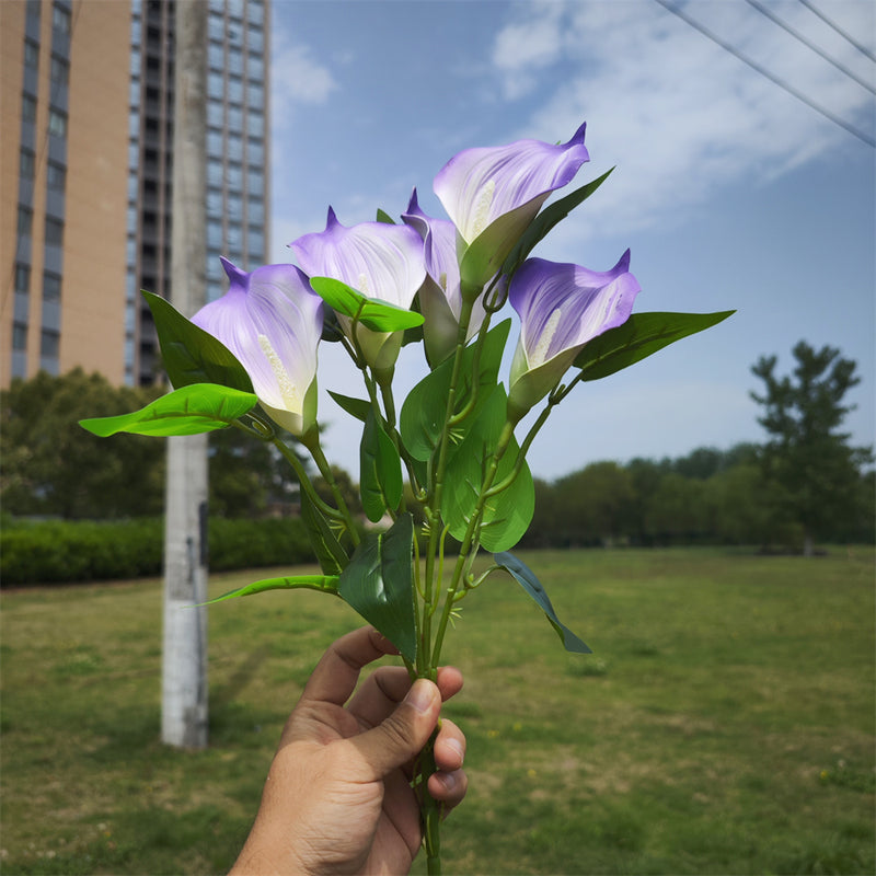 Plantes de lys calla exclusives en vrac de 16 pouces Fleurs résistantes aux UV pour l'extérieur Vente en gros 