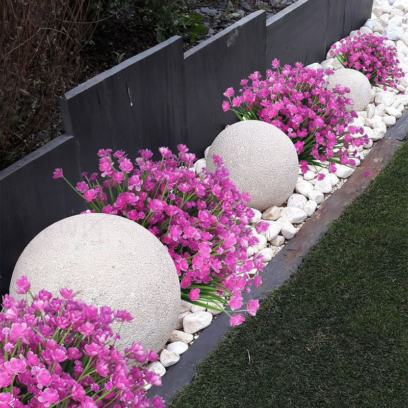 plantas plastico exterior A granel 8 paquetes de flores artificiales para exteriores Arbustos de — Artificialmerch