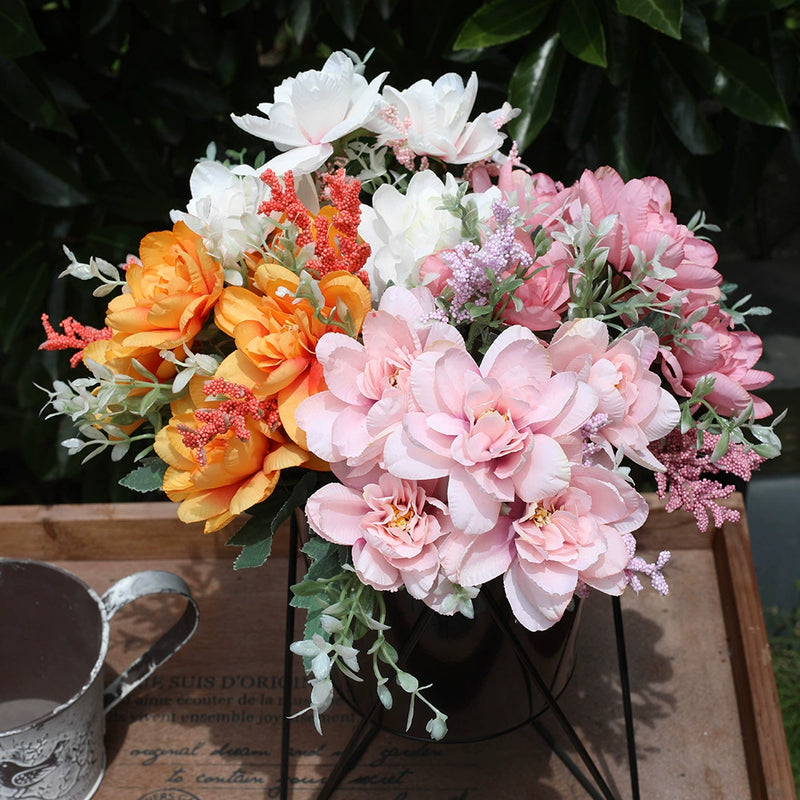 11.8 Inch Realistic Artificial Freesia - Durable Fake Flowers for Wedding, Party & Indoor Decoration
