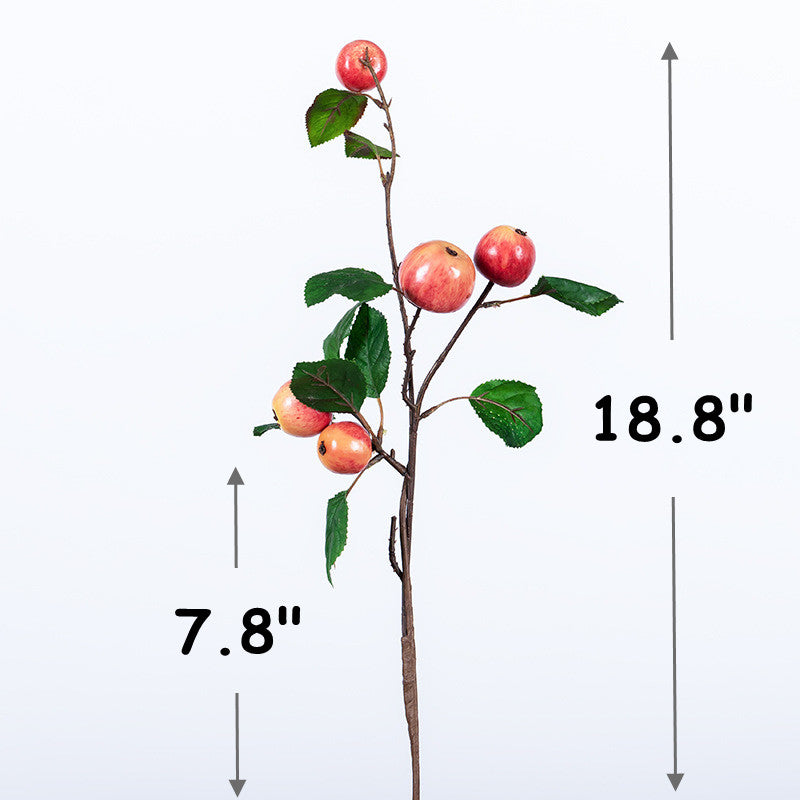 Bulk 18" Apple Stems Branches Artificial Fruits Stems Wholesale