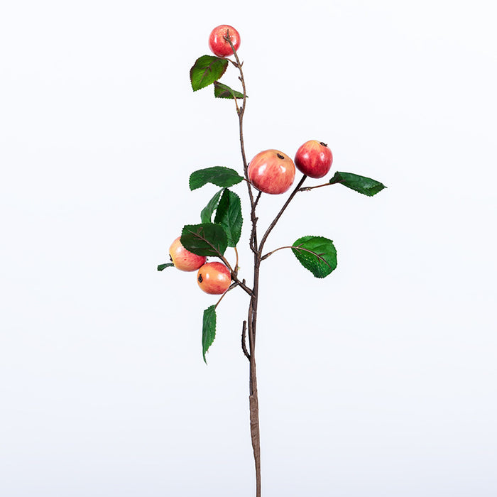 Bulk 18" Artificial Fruits Small Apple Stems Spray Branch for Arrangement Decoration Wholesale
