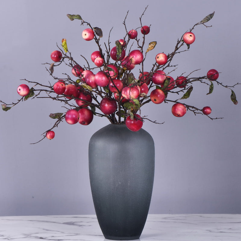 Lot de 6 branches de pommiers extra longues de 37 pouces, tiges de fruits artificielles, vente en gros 