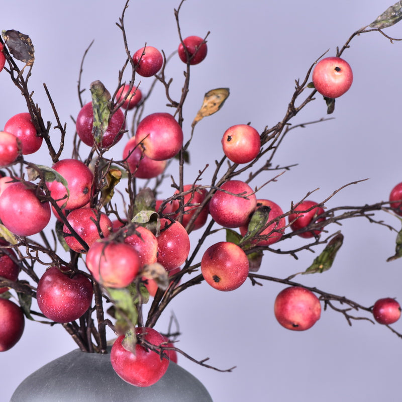 Lot de 6 branches de pommiers extra longues de 37 pouces, tiges de fruits artificielles, vente en gros 