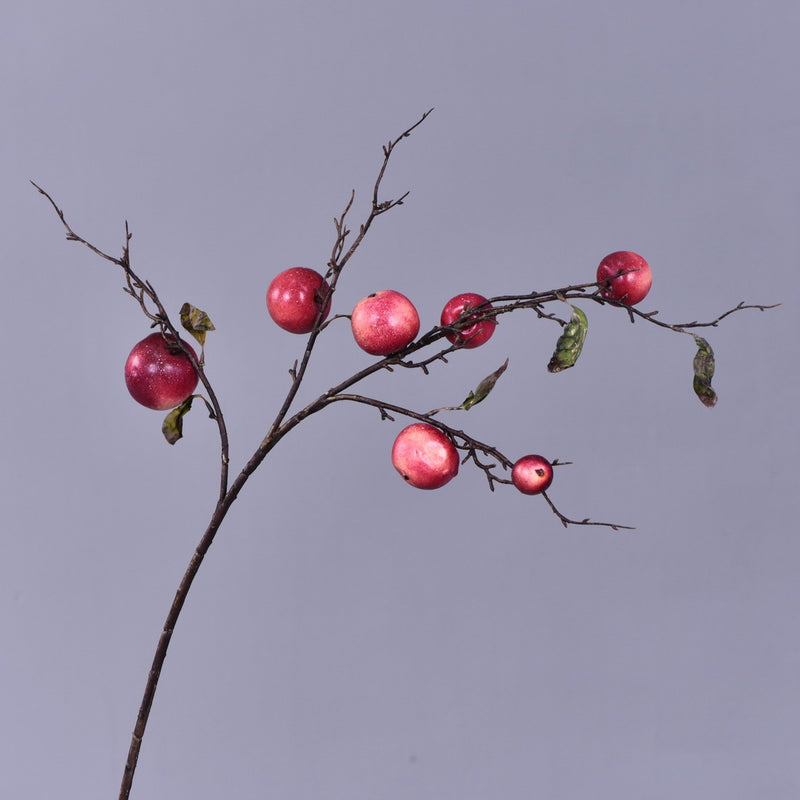 Lot de 6 branches de pommiers extra longues de 37 pouces, tiges de fruits artificielles, vente en gros 