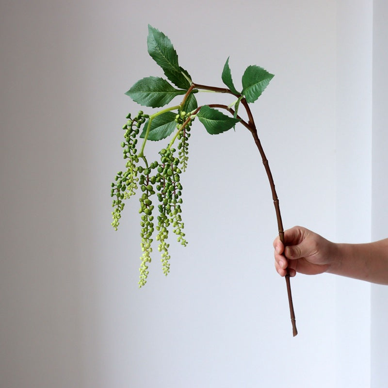 Tiges de scabiosa pleureuses en vrac de 31 pouces, branches de fruits artificielles, pulvérisation en gros