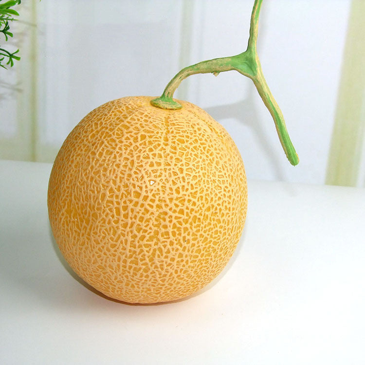 Fruits artificiels en vrac Melon miel Décoration réaliste Fruits en gros 